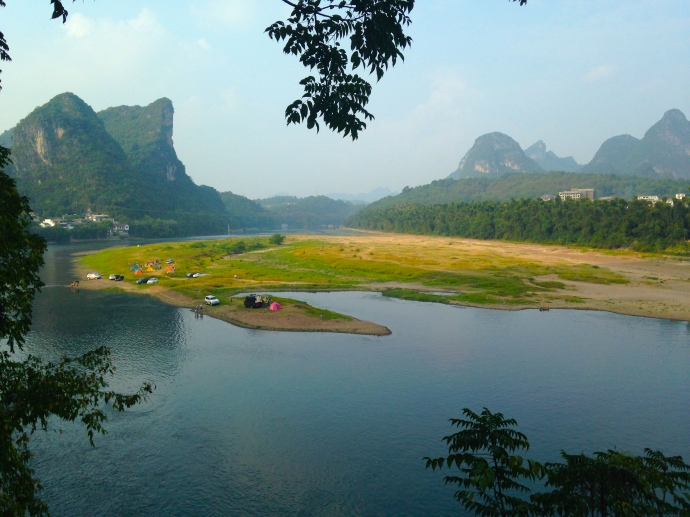 view across the Li River