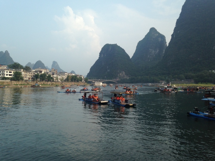 Boat rides from Yangshuo