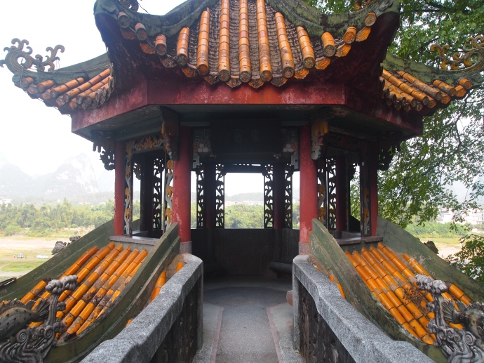 weathered pagoda at Green Lotus Peak