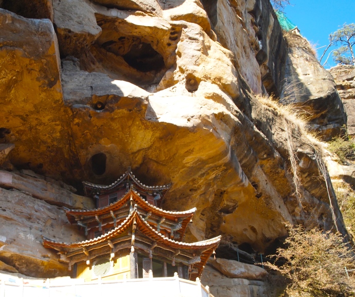 Cliffs at the temple
