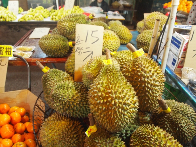 Durian at the night market