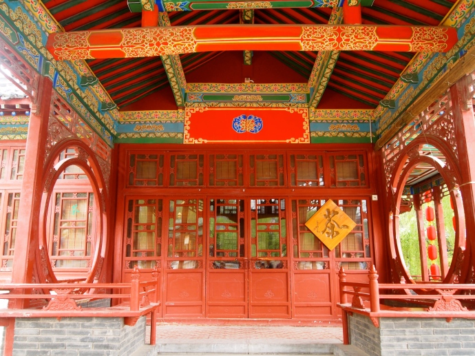 Pavilion at Huaqing Hot Spring