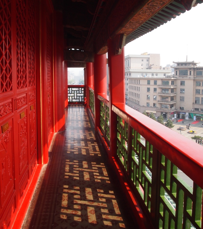 walkway on the perimeter of the Bell Tower